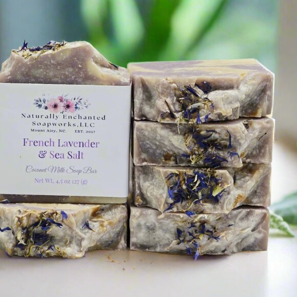 Handcrafted artisan soaps bundle of 8 soap bars, Shea butter Bath Body Soaps - Picture 9 of 10